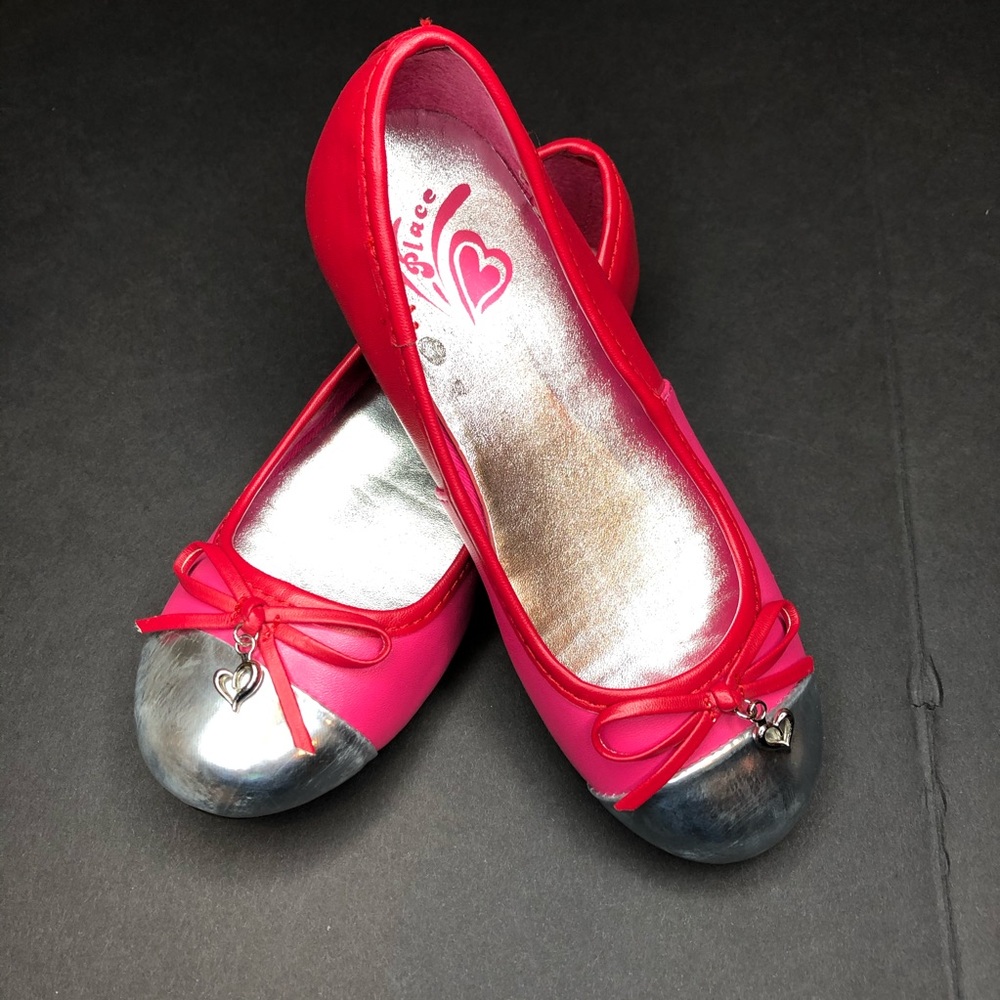 Children’s Place girls shoes 13 flats valentines